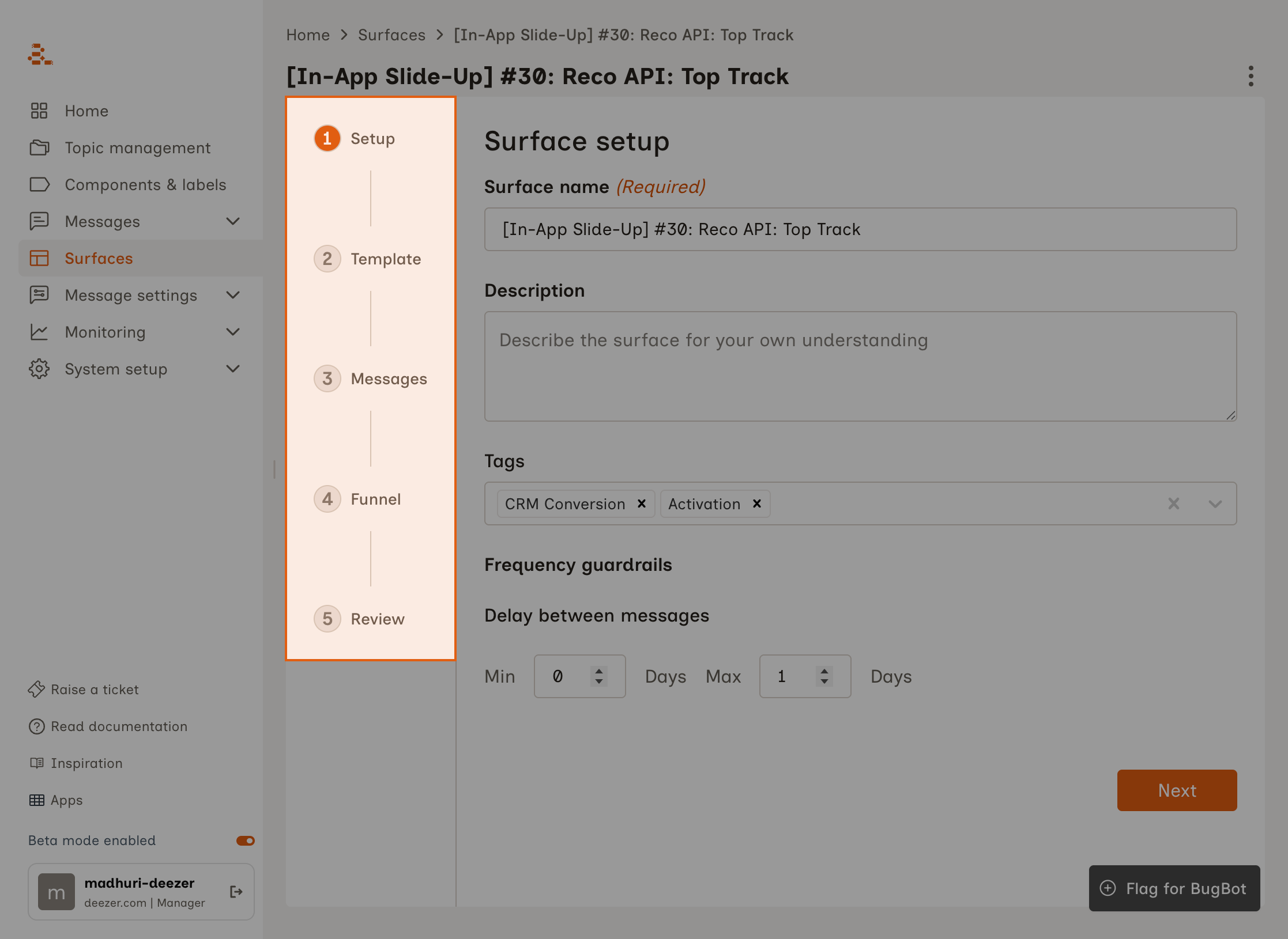 Patches dashboard — internal AI coding agent at Aampe